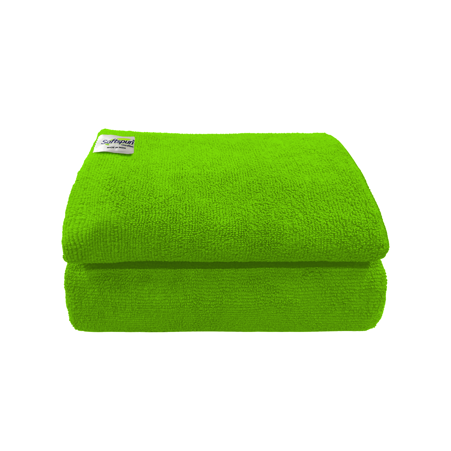 SOFTSPUN Single Microfibre Bath + Hand + Face Towel Set Green - Towels | Buy online on ZillyBuy