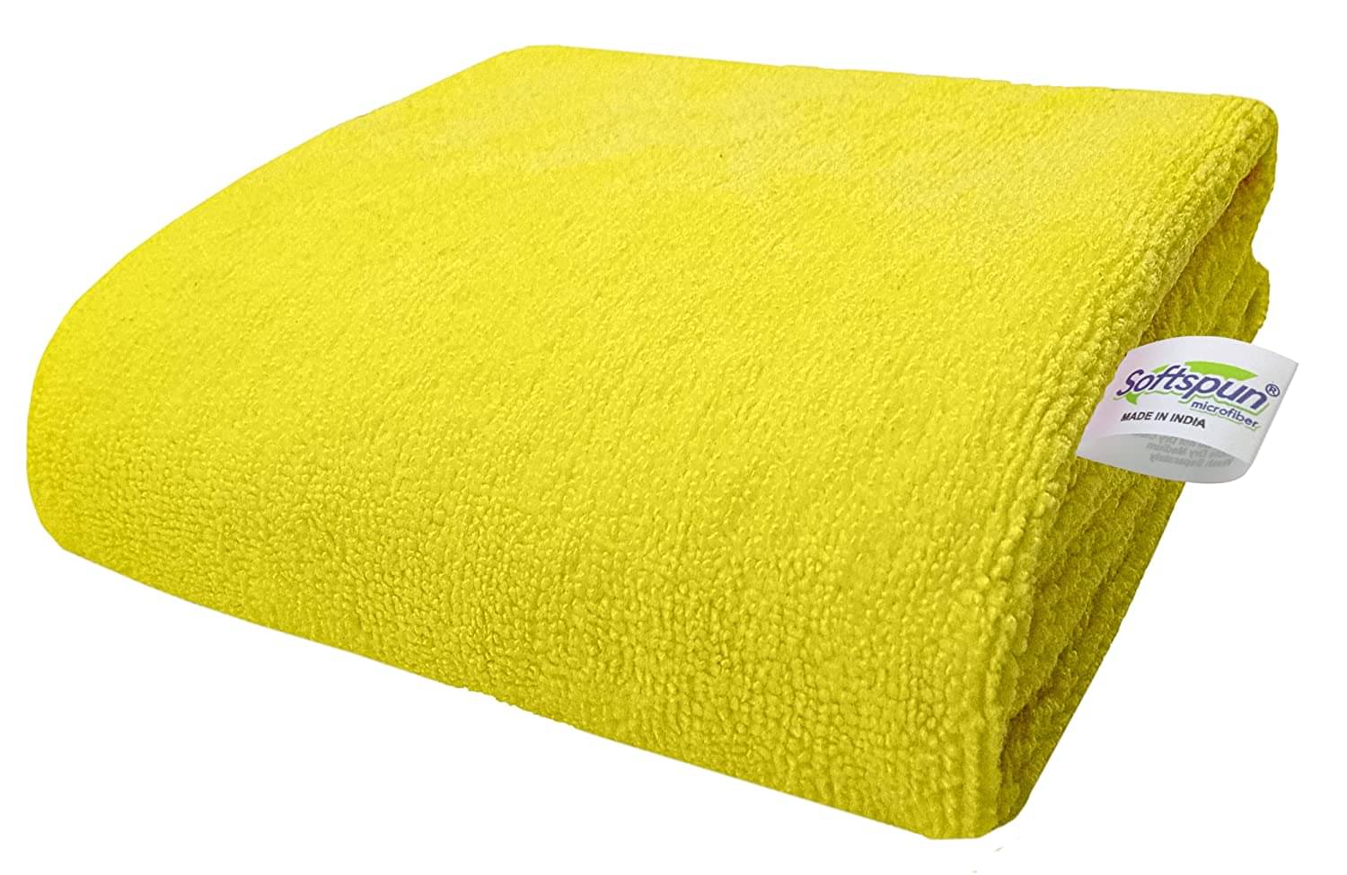     			SOFTSPUN Single Microfibre Bath + Hand + Face Towel Set Yellow