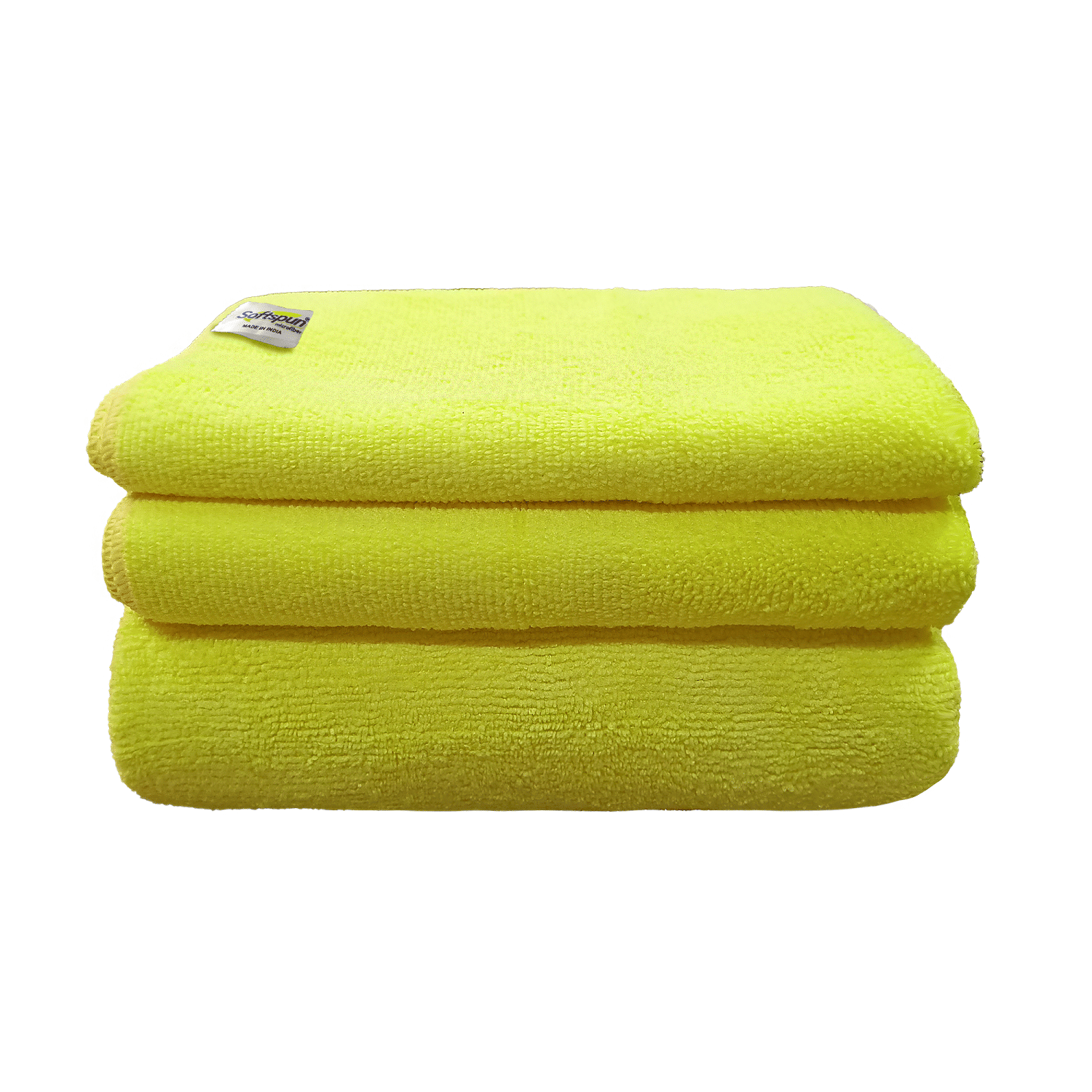 SOFTSPUN Single Microfibre Bath + Hand + Face Towel Set Green - Towels | Buy online on ZillyBuy