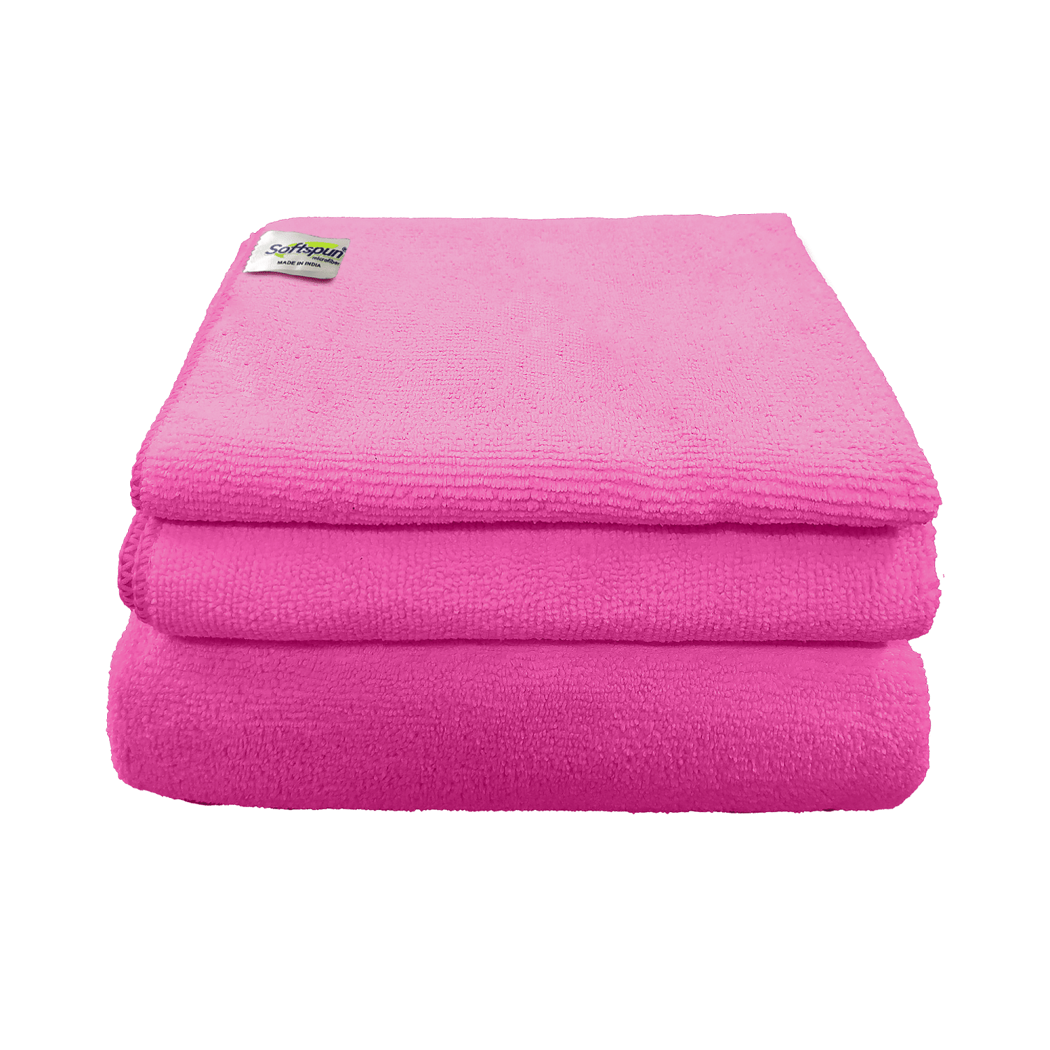 SOFTSPUN Single Microfibre Bath + Hand + Face Towel Set Green - Towels | Buy online on ZillyBuy