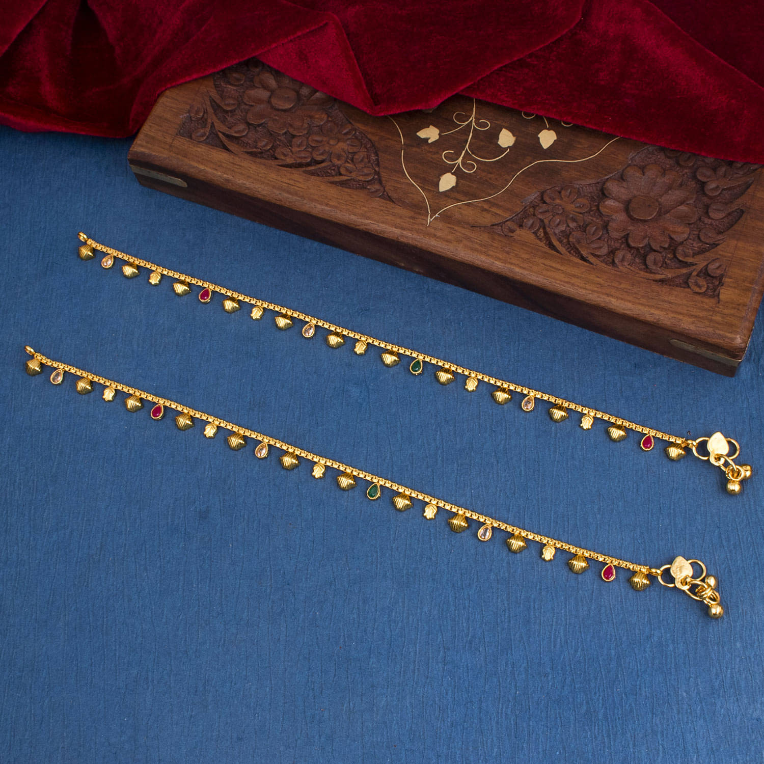 Sukkhi Splendid Gold Plated Anklet For Women Sukkhi Splendid Gold Plated Anklet For Women