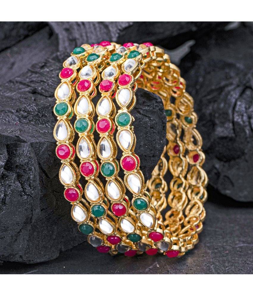     			Sukkhi Trendy Gold Plated Bangle Set For Women (Set of 4)