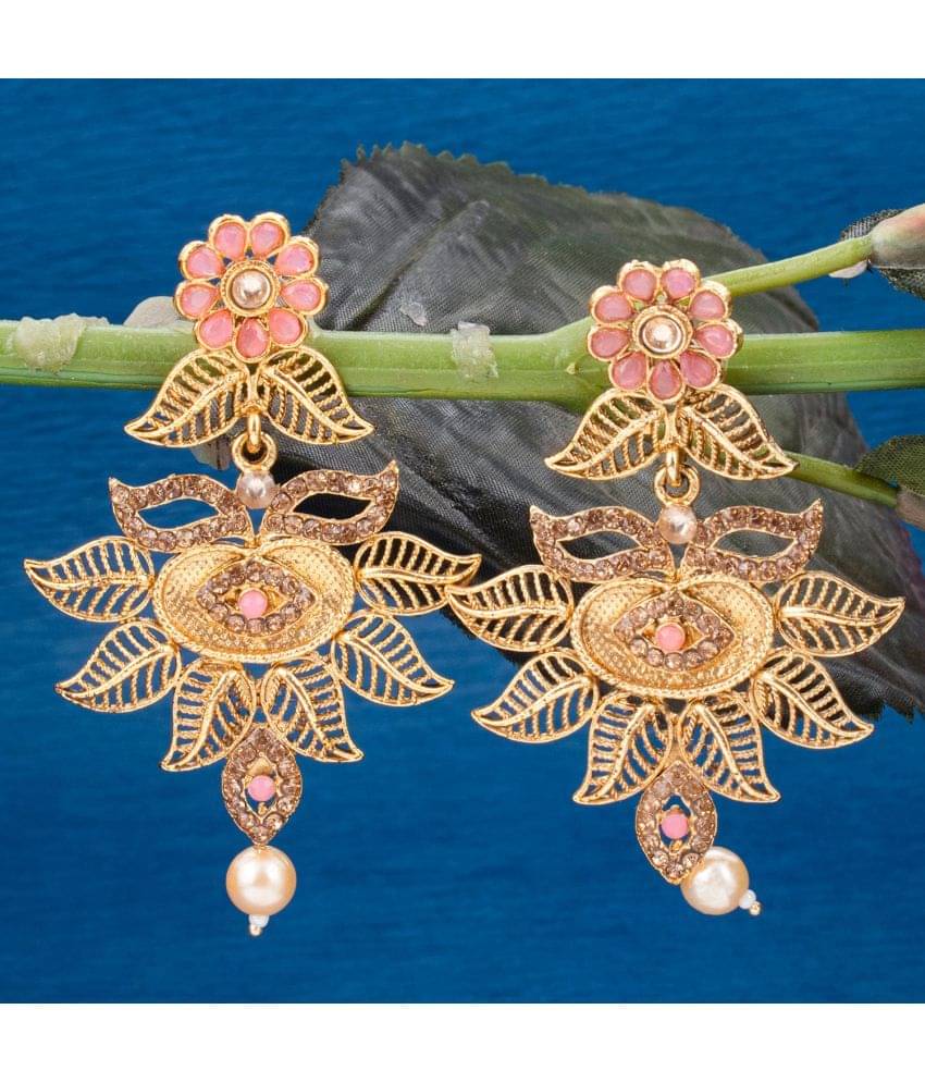     			Sukkhi Creative Gold Plated Drop Earring For Women