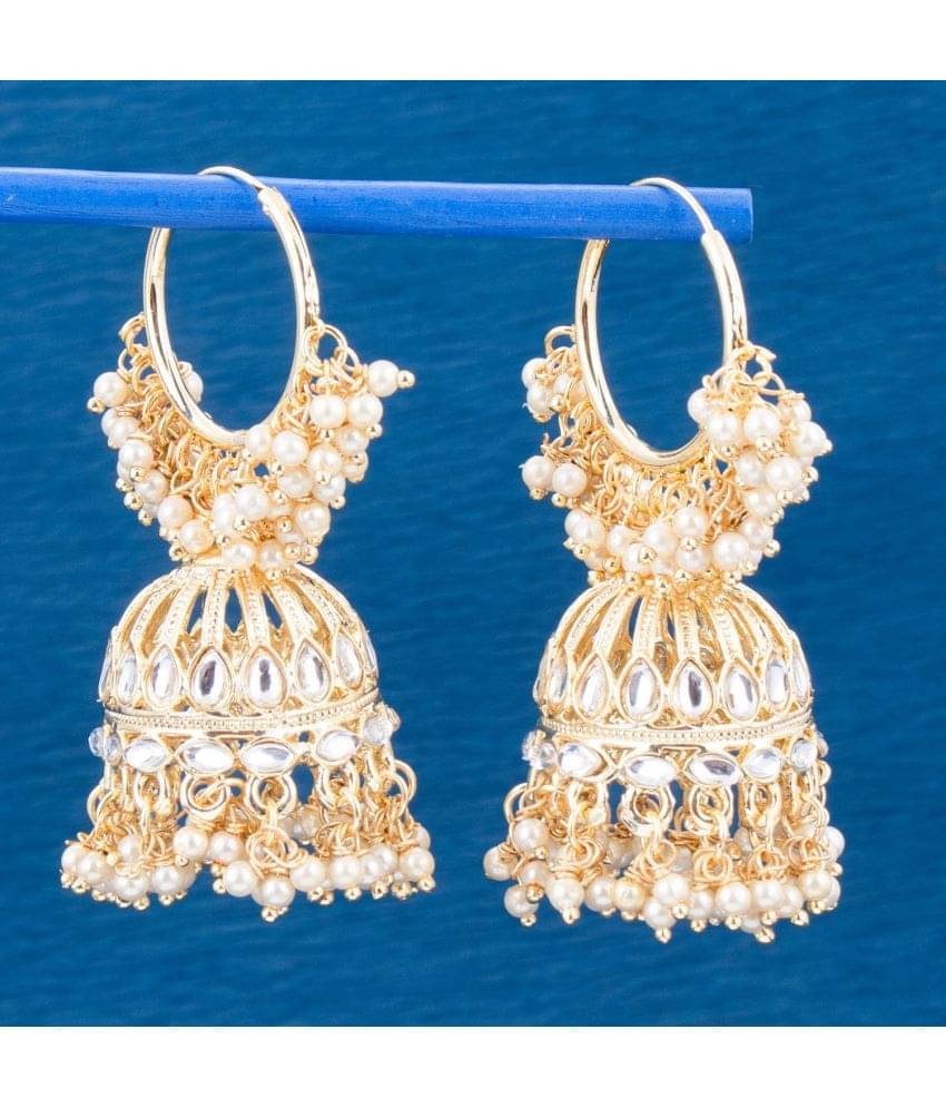     			Sukkhi Fabulous Gold Plated Meenakari Jumaki Earring For Women