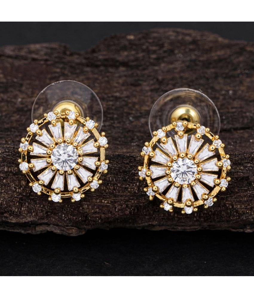     			Sukkhi Graceful Floral Gold Plated Stud Earring For Women