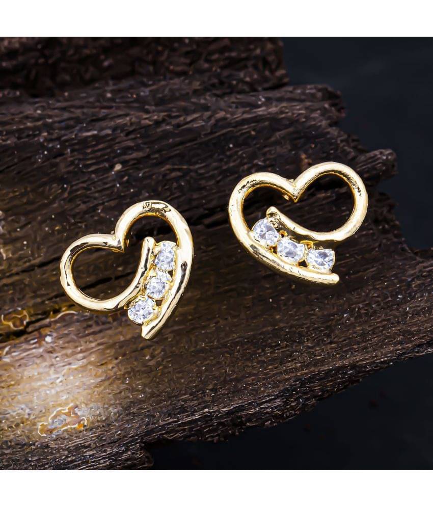     			Sukkhi Heart Gold Plated Stud Earring For Women