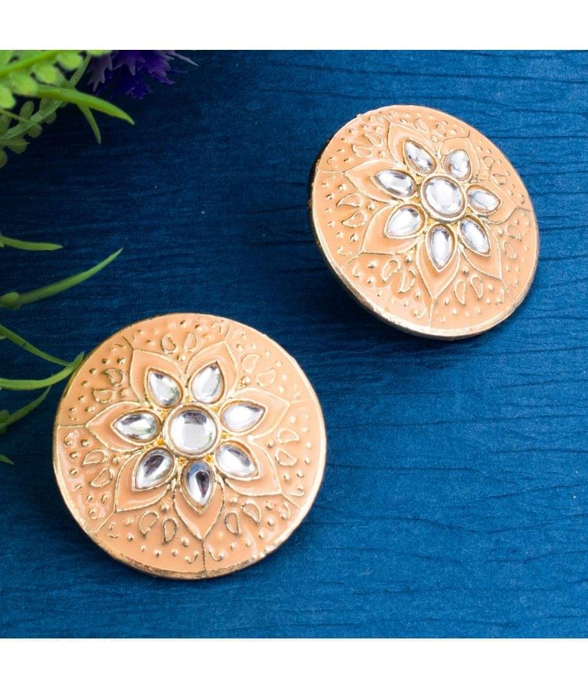     			Sukkhi Intricately Floral Gold Plated Stud Earring For Women