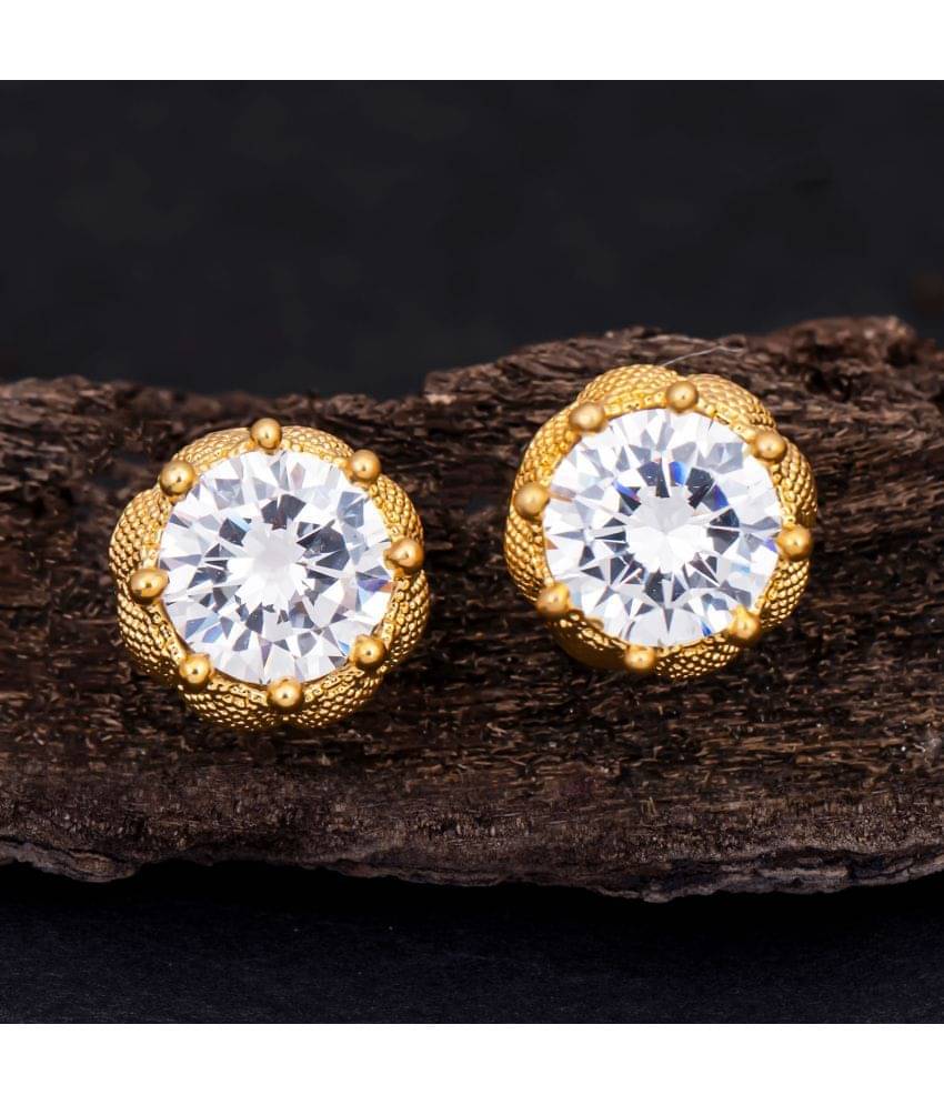     			Sukkhi Wavy Gold Plated Stud Earring For Women