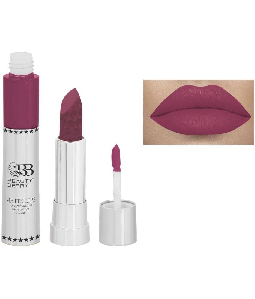 Beauty Berry 2in1 Matte Lips Longlasting Matte Gloss Lipstick Coral (Shade - 08)     			Beauty Berry 2in1 Matte Lips Longlasting Matte Gloss Lipstick Coral (Shade - 08)