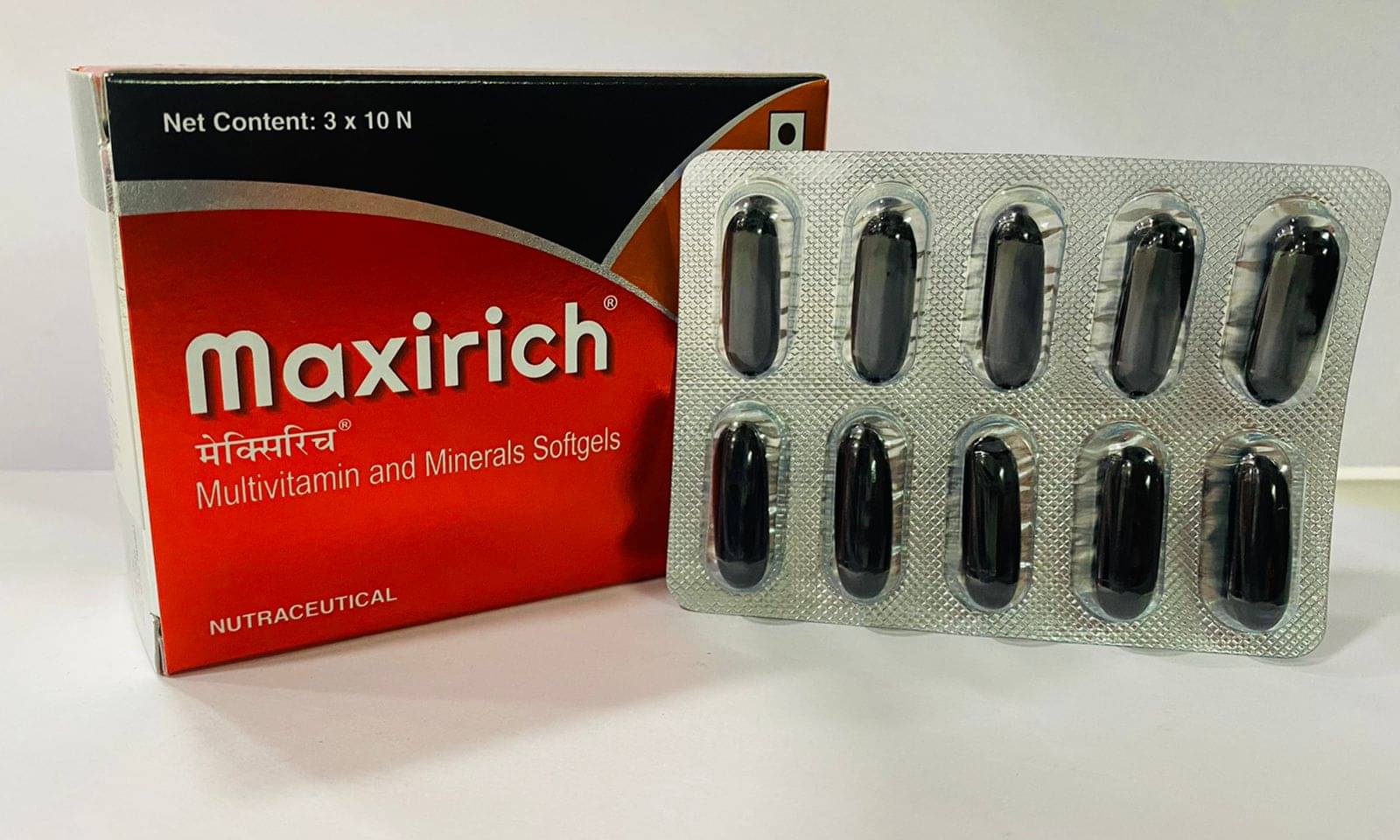     			MAXIRICH CAP ( PACK OF 6)  1O CAP IN EACH STRIP Standard Oral Kit Pack of 6