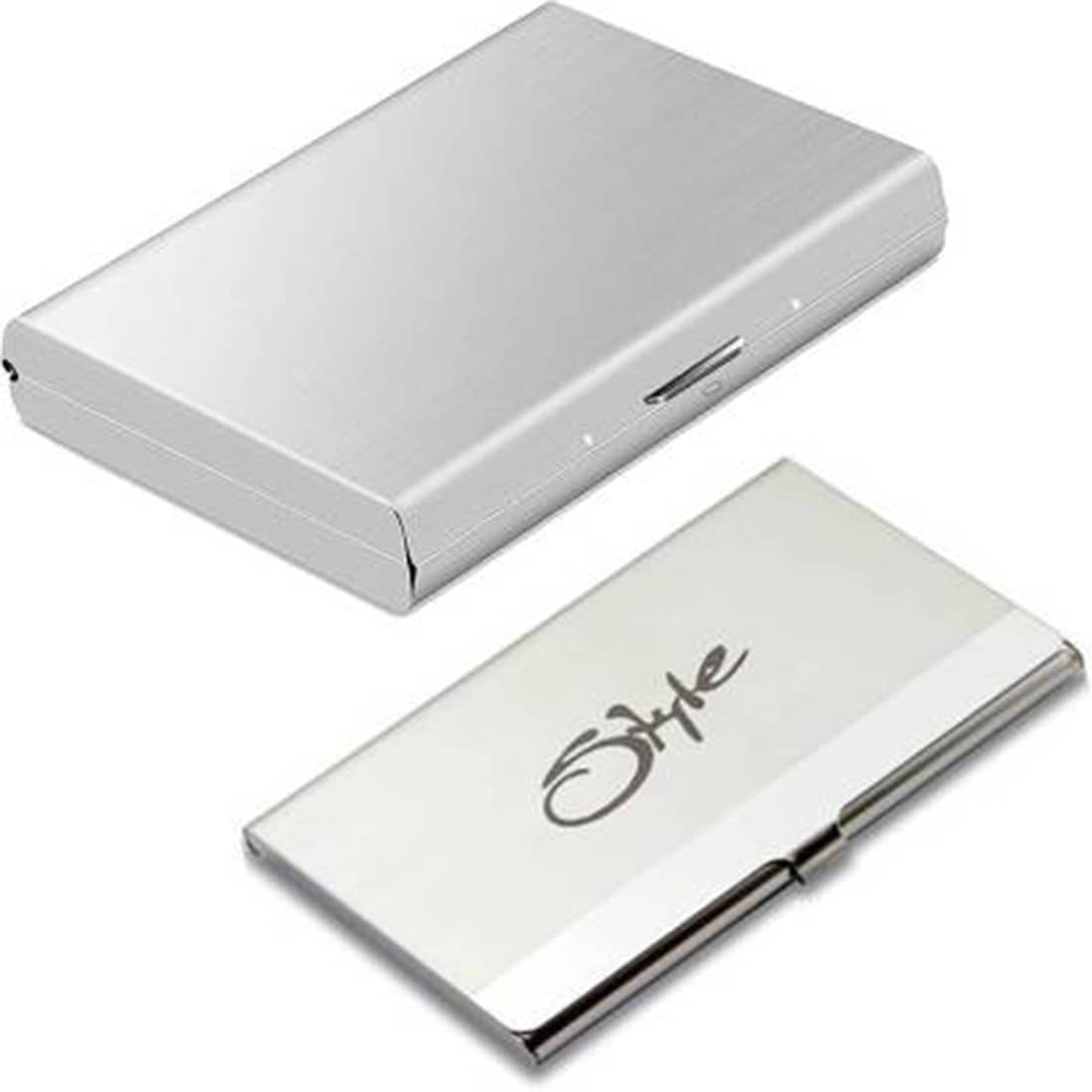 Style 98 Silver Steel RFID Protected 6 Slot Combo For Men & Women - Handbags | Buy online on ZillyBuy
