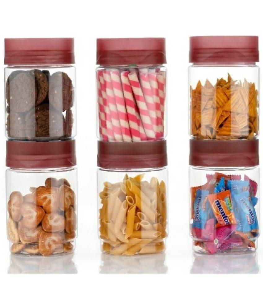     			VRISTO Food Storage Jar Polyproplene Spice Container Set of 6 400 mL