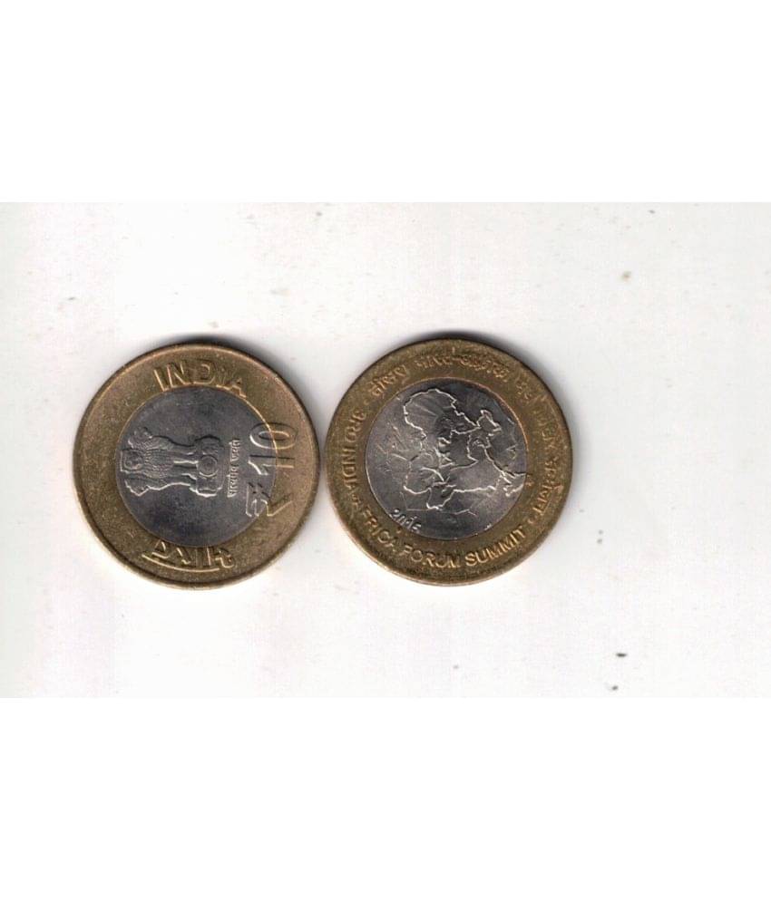     			2011-3 PCS 10 RS GEM UNC 3RD INDIA AFRICA FORUM SUMMIT