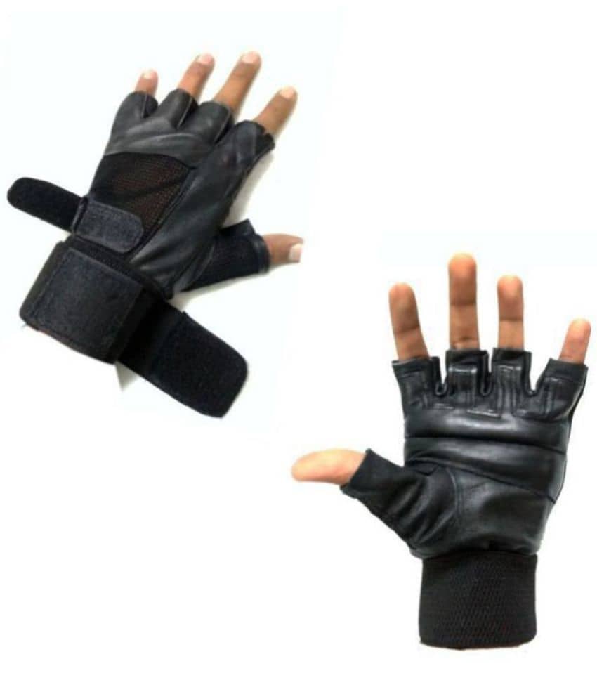 EmmEmm Black Gym Gloves - Sports and Fitness Equipment | Buy online on ZillyBuy