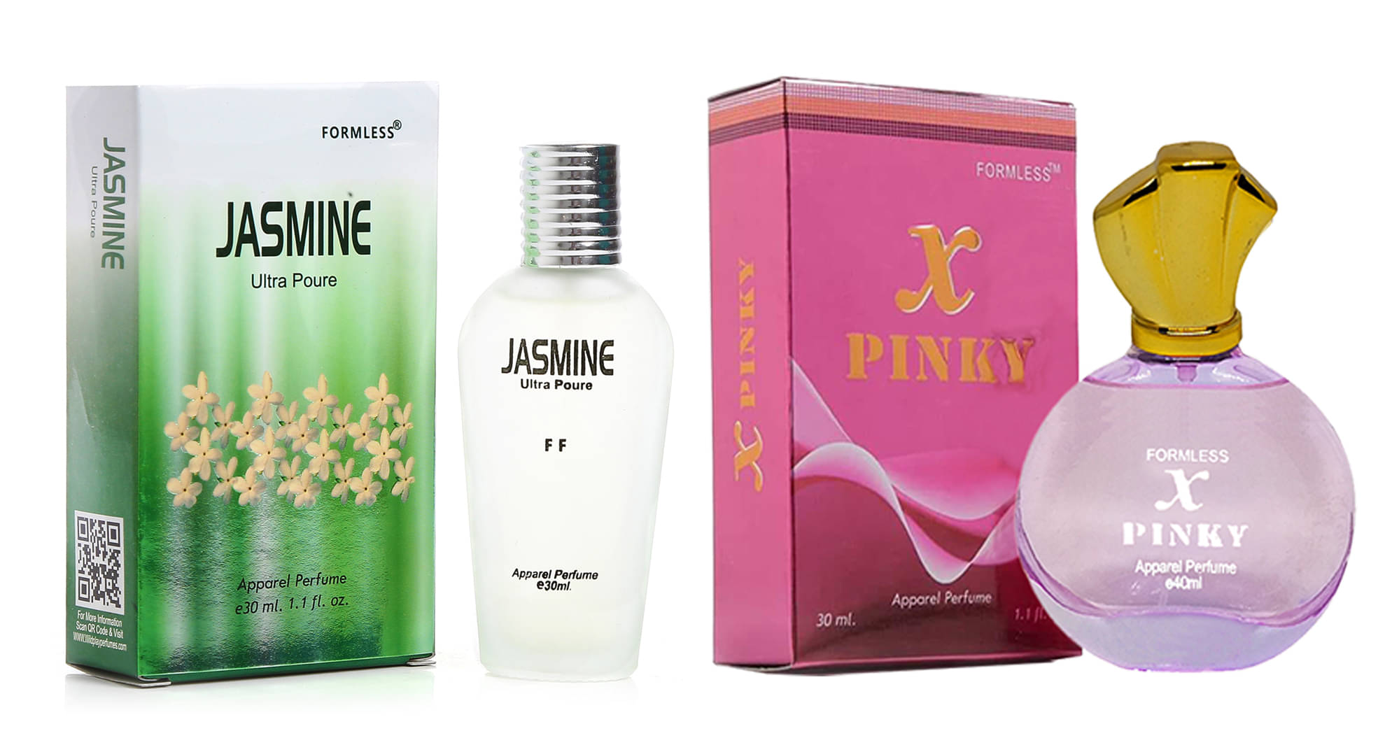     			Jasmine 30ml perfume 1pc. and X Pinky 40ml perfume 1pc.