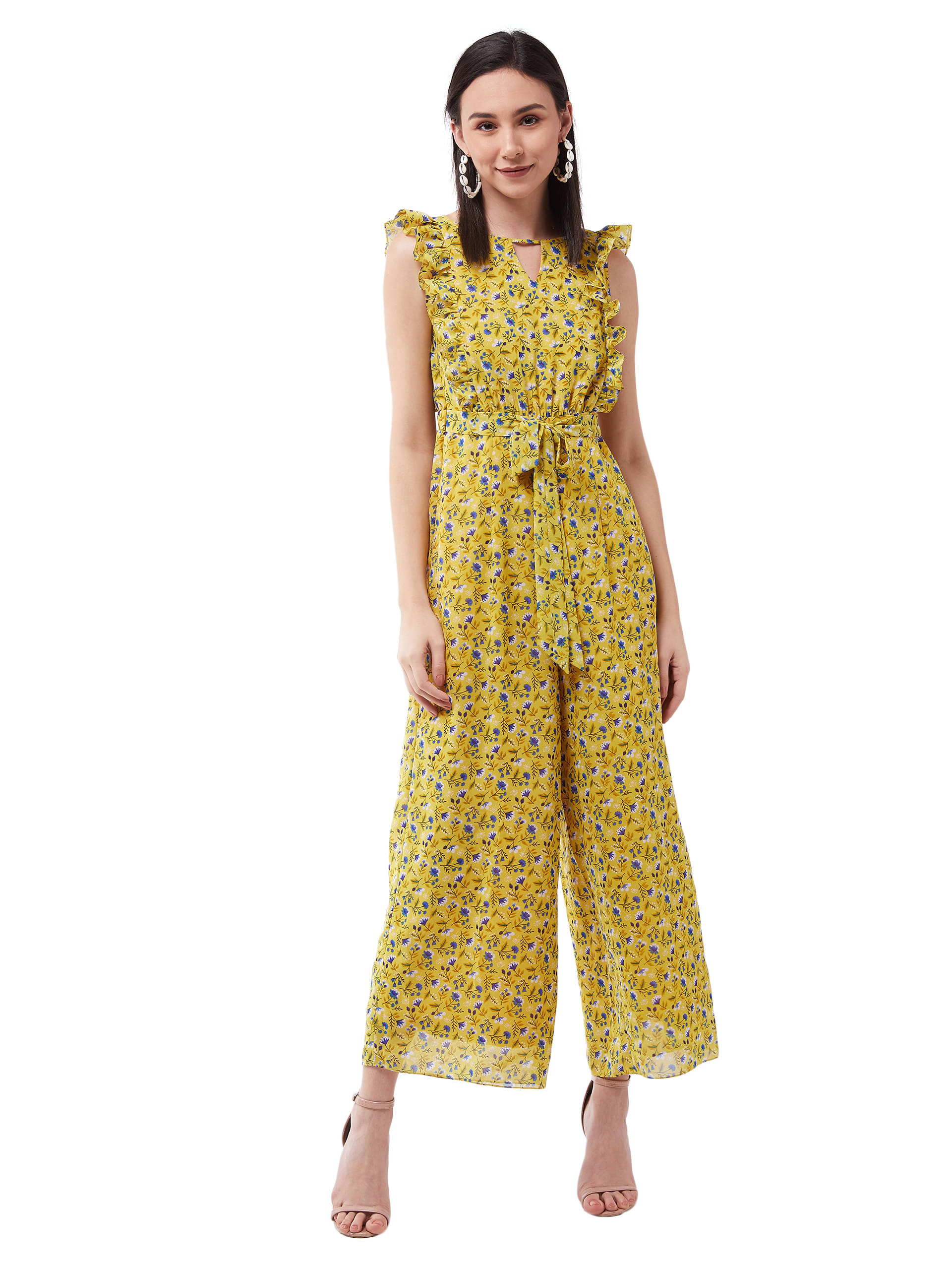 Miss Chase Multi Color Polyester Jumpsuit - Single Miss Chase Multi Color Polyester Jumpsuit - Single