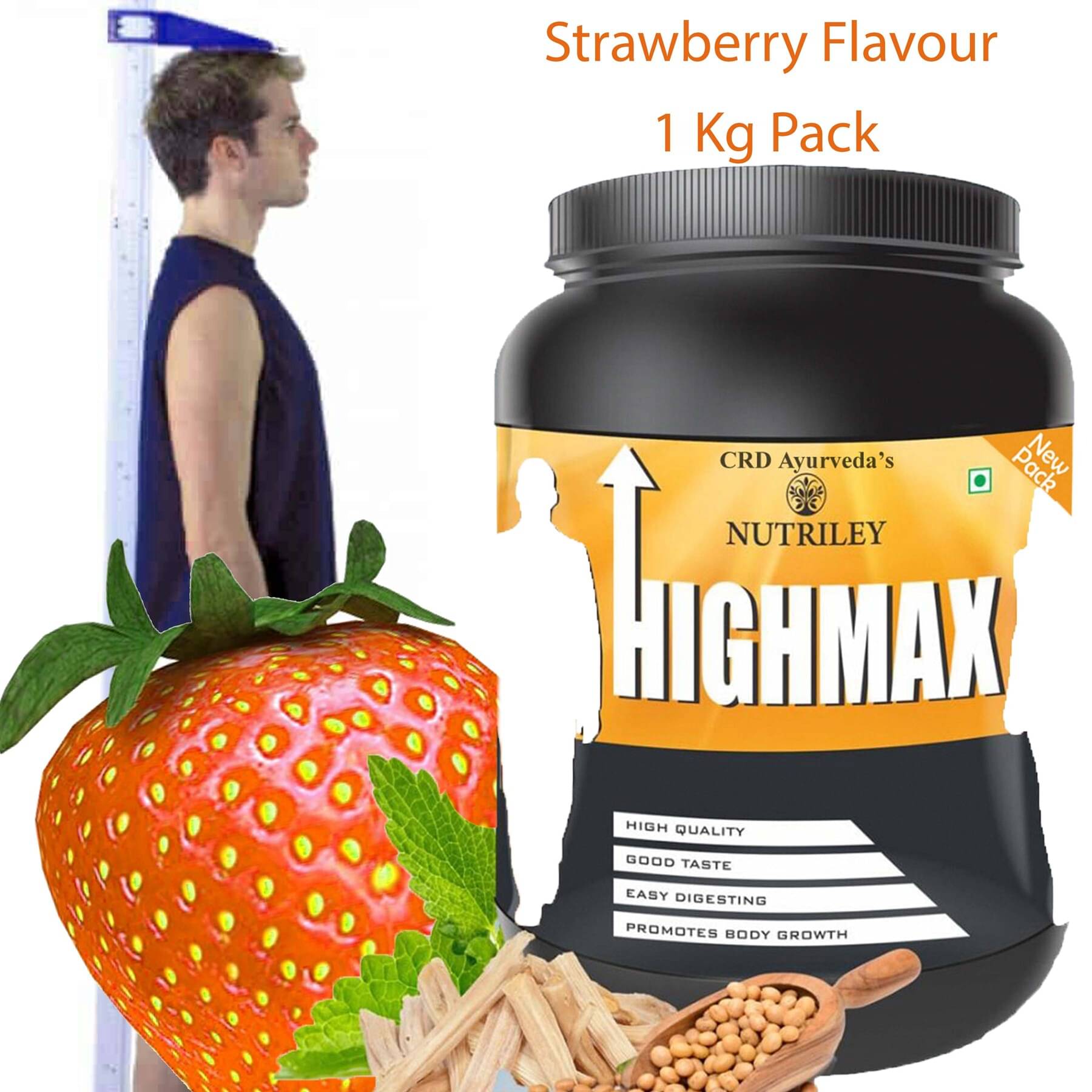     			Nutriley Highmax Height Increase & Mass Gain Supplement 1 kg