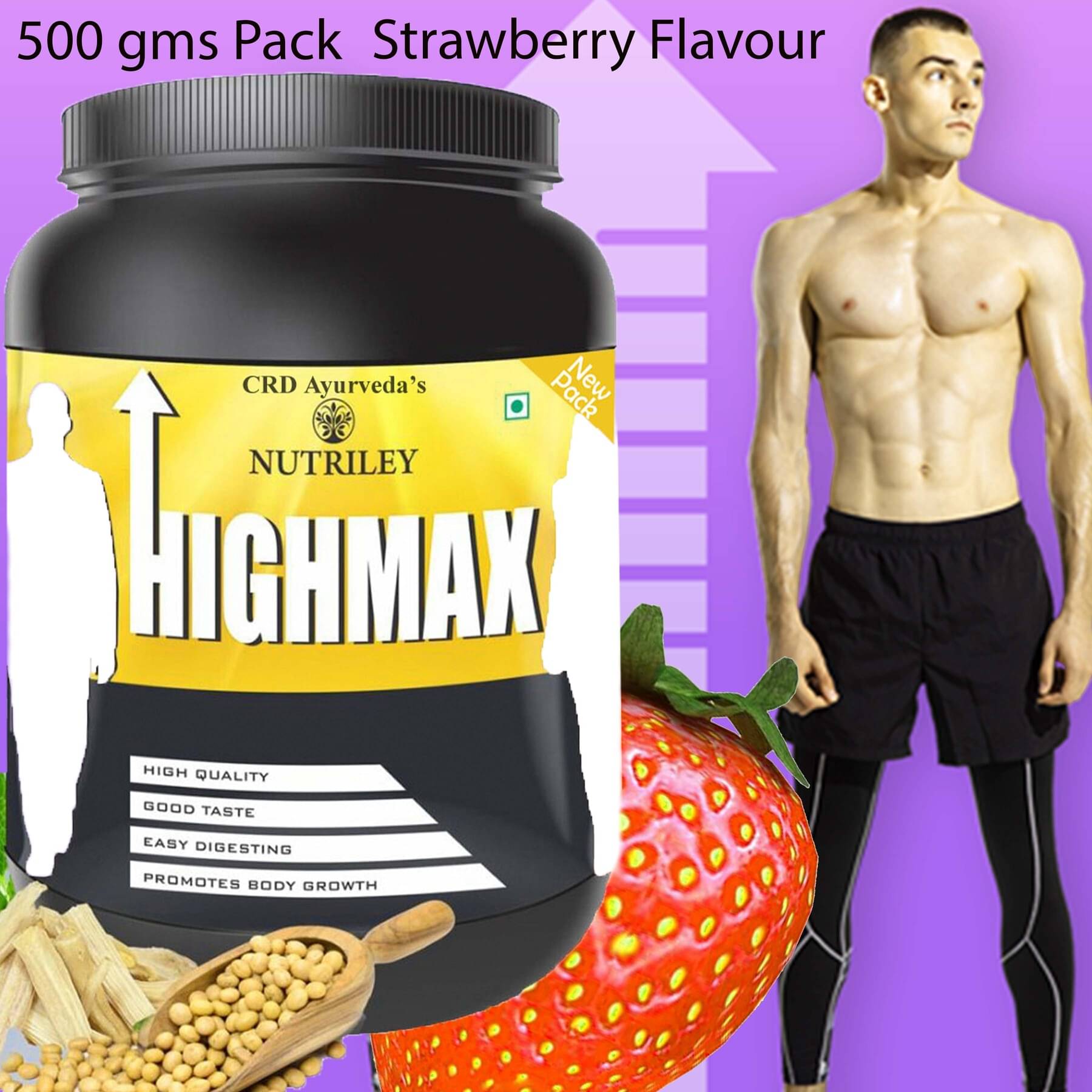 Nutriley Highmax Height & Weight Gain Supplement 500 gm Nutriley Highmax Height & Weight Gain Supplement 500 gm