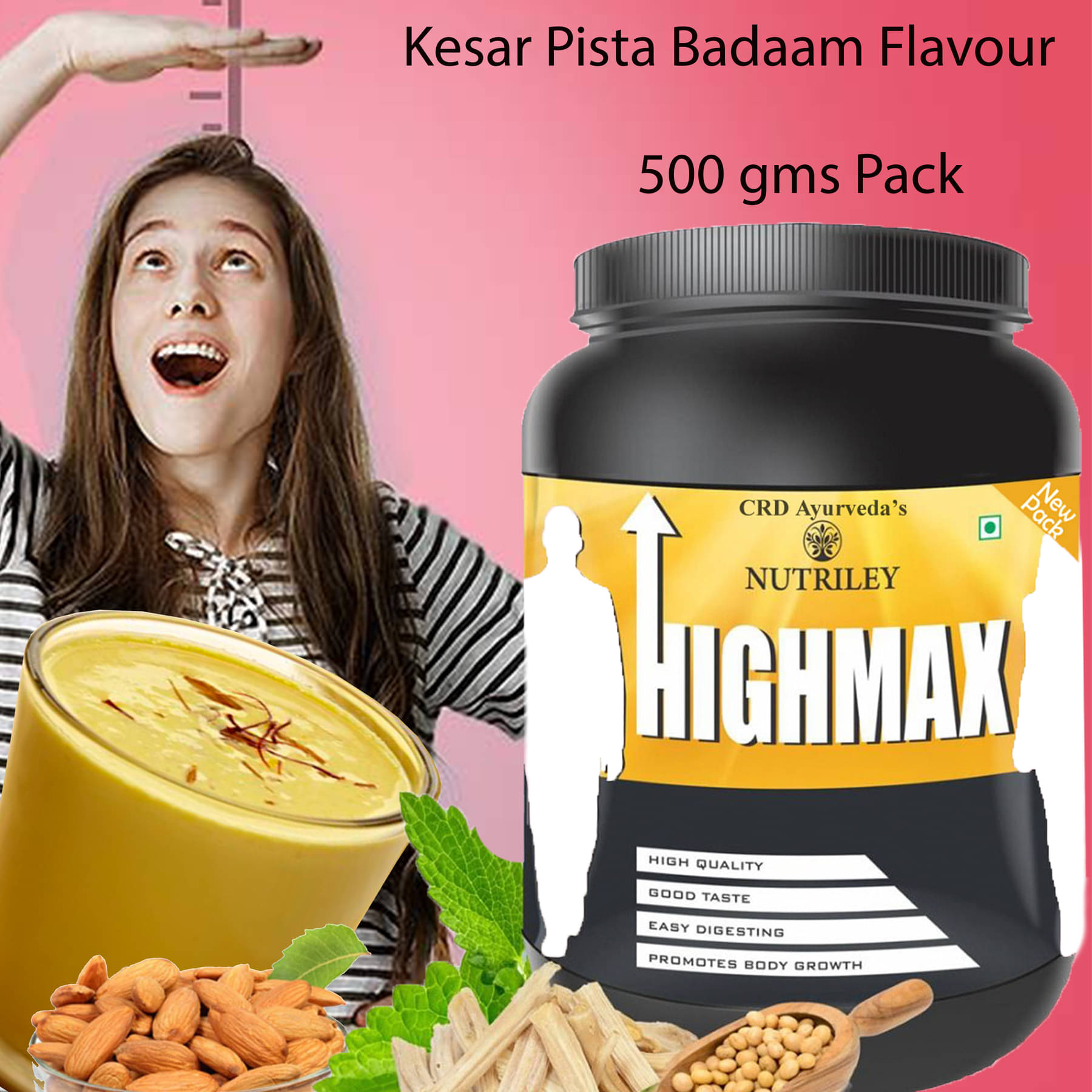     			Nutriley Highmax Height & Weight Increasing Powder 500 gm