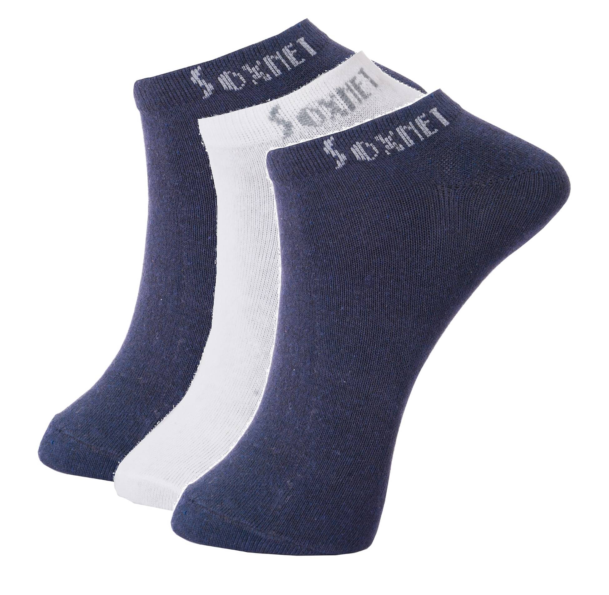     			PENYAN Cotton Casual Low Cut Socks Pack of 3