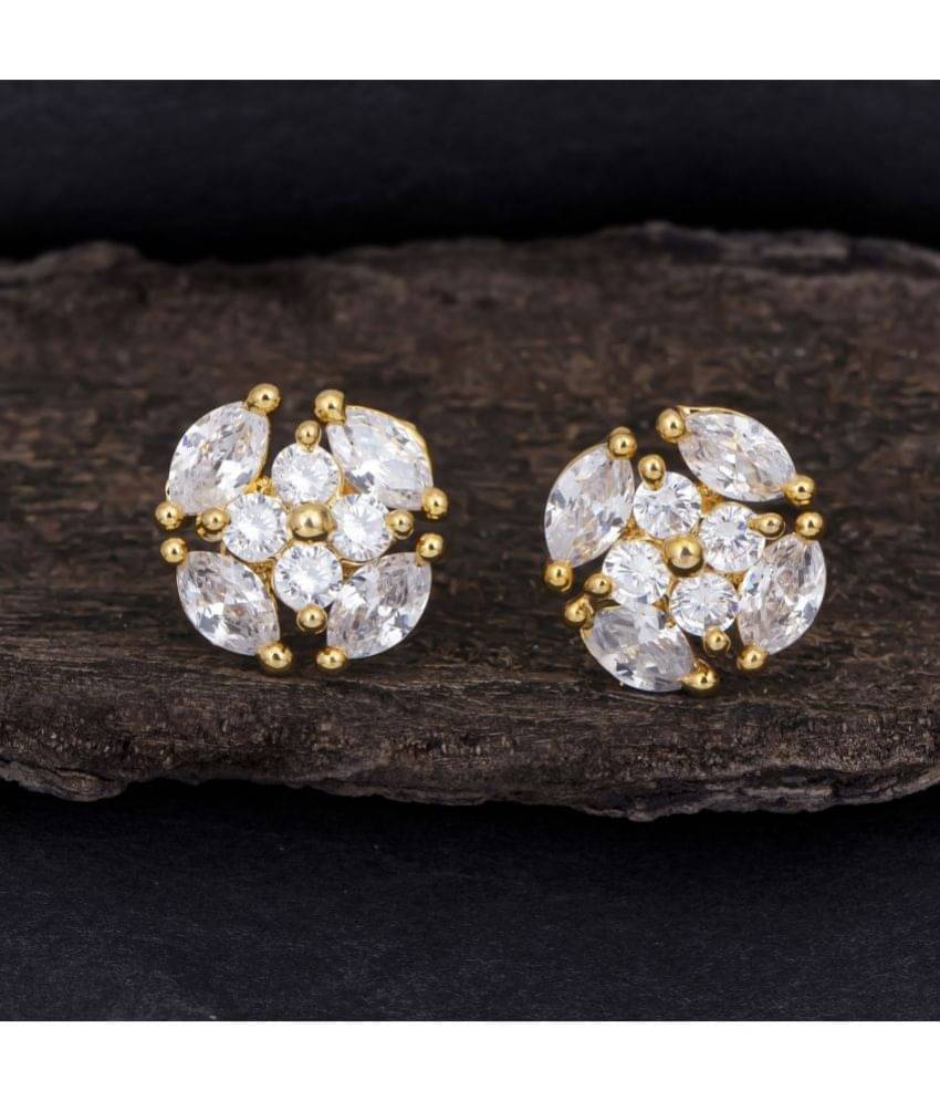     			Sukkhi Beautiful Floral Gold Plated Stud Earring For Women