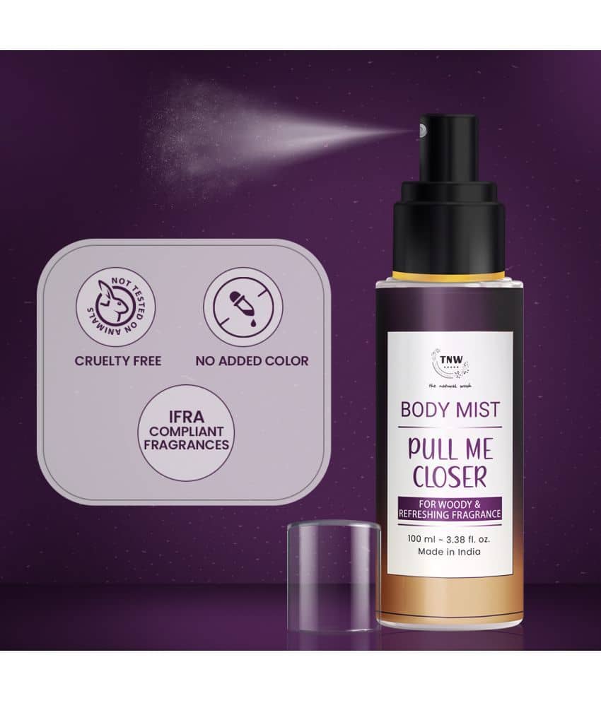 TNW - The Natural Wash Pull Me Closer Body Mist For Long Lasting Refreshing Fragrance, 100Ml