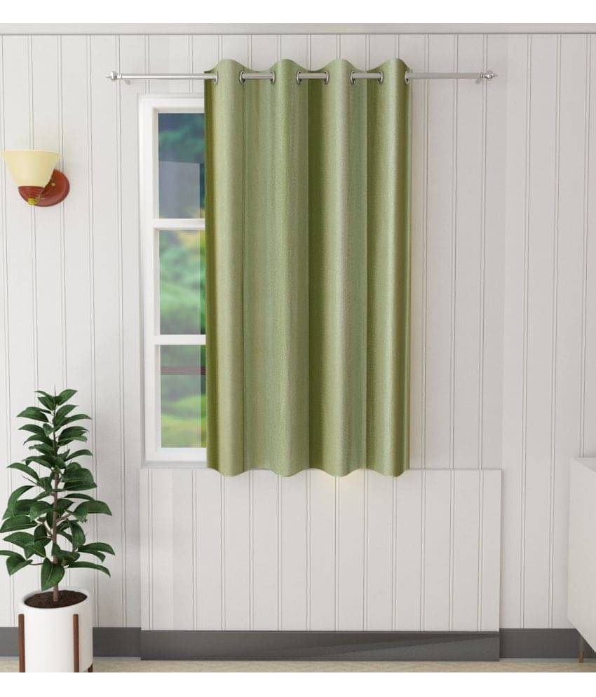 Tanishka Fabs Solid Semi-Transparent Eyelet Door Curtain 7 ft Single -Light Green Tanishka Fabs Solid Semi-Transparent Eyelet Door Curtain 7 ft Single -Light Green