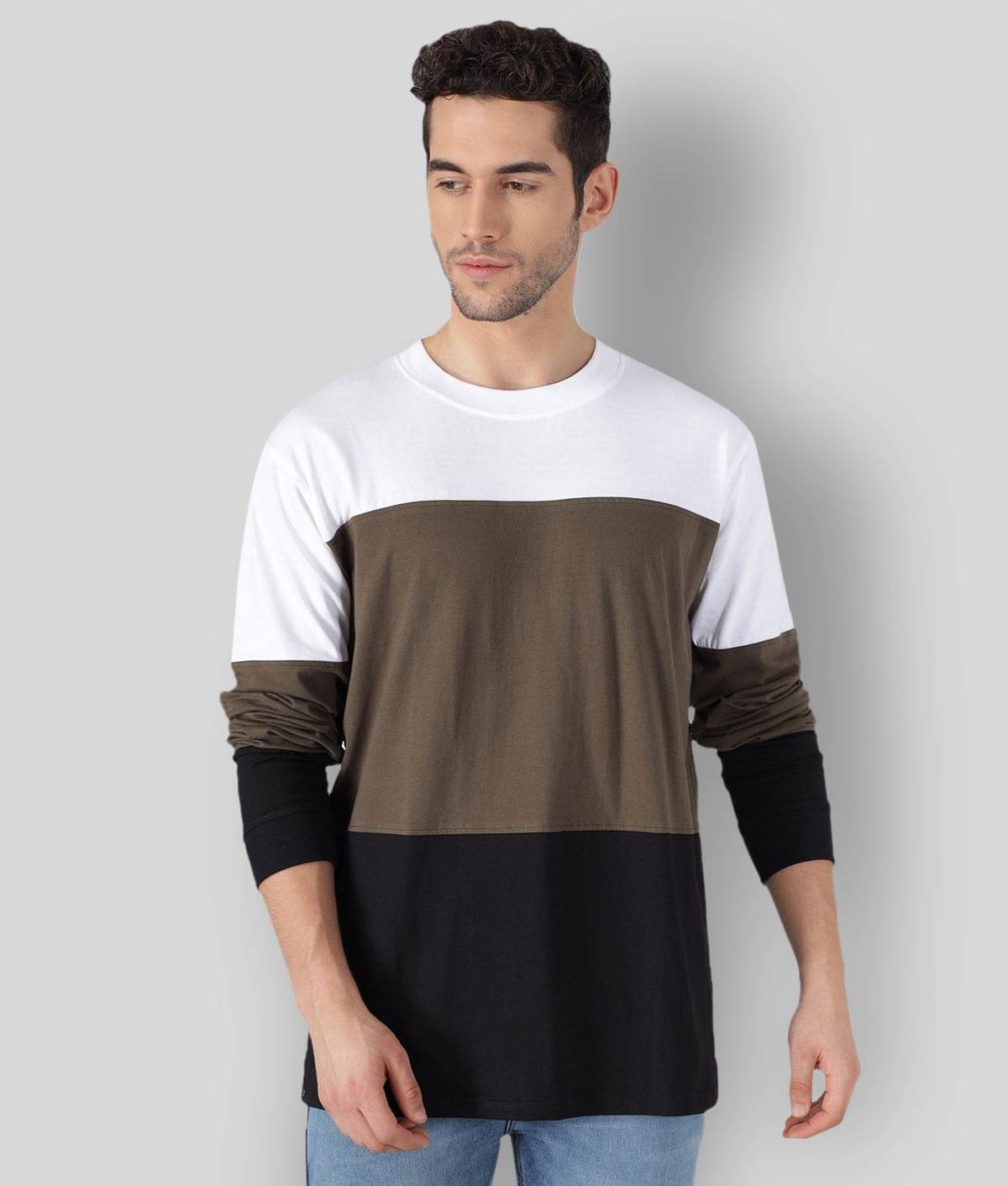 The Dry State - Multicolor Cotton Regular Fit Men's T-Shirt ( Pack of 1 ) The Dry State - Multicolor Cotton Regular Fit Men's T-Shirt ( Pack of 1 )