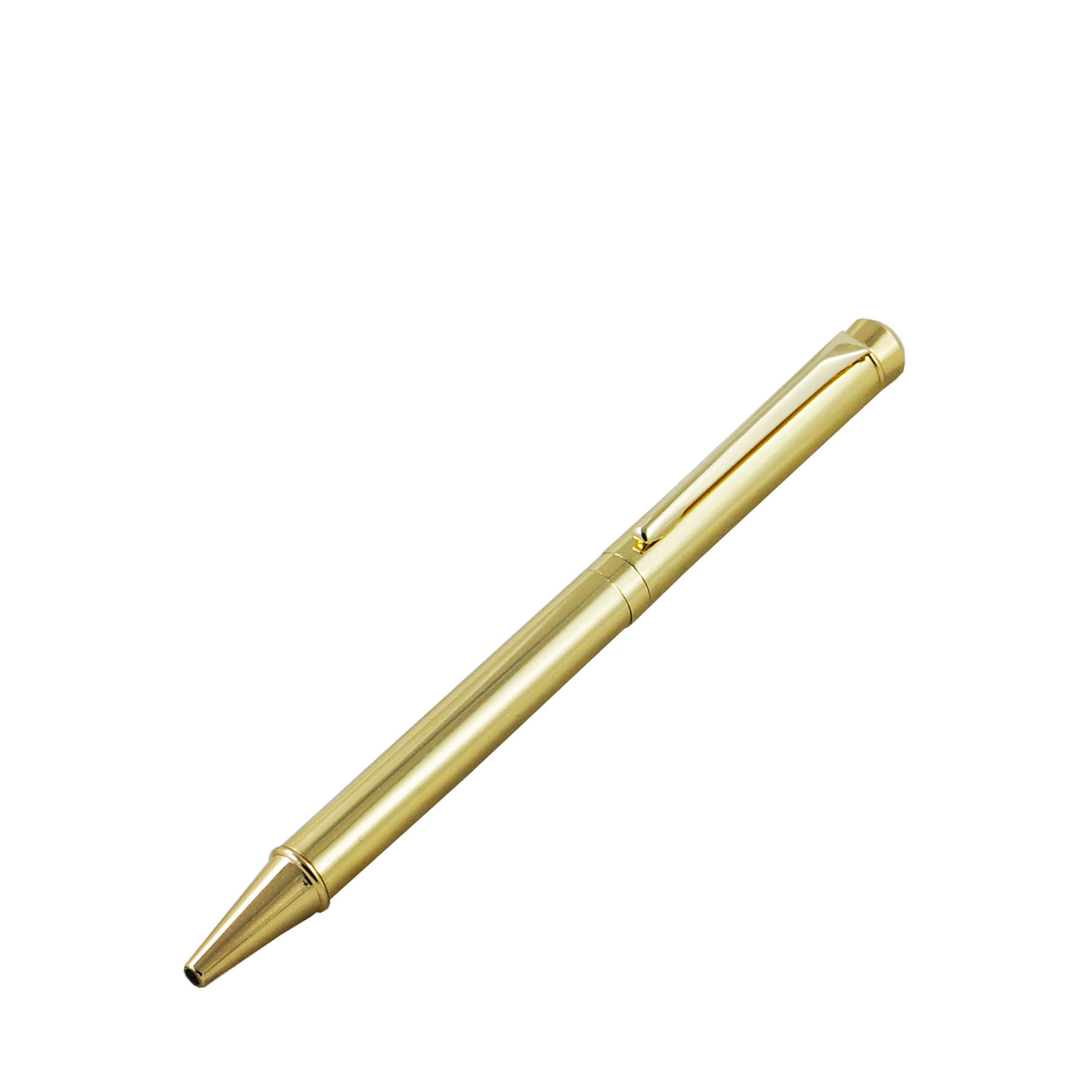 auteur 1420 18KGP Gold Finish Ball Pen , Brass Body With A Zircon On Top Stunning Best Ball Pen Gift Set For Men & Women Professional Executive Office, Nice Pens