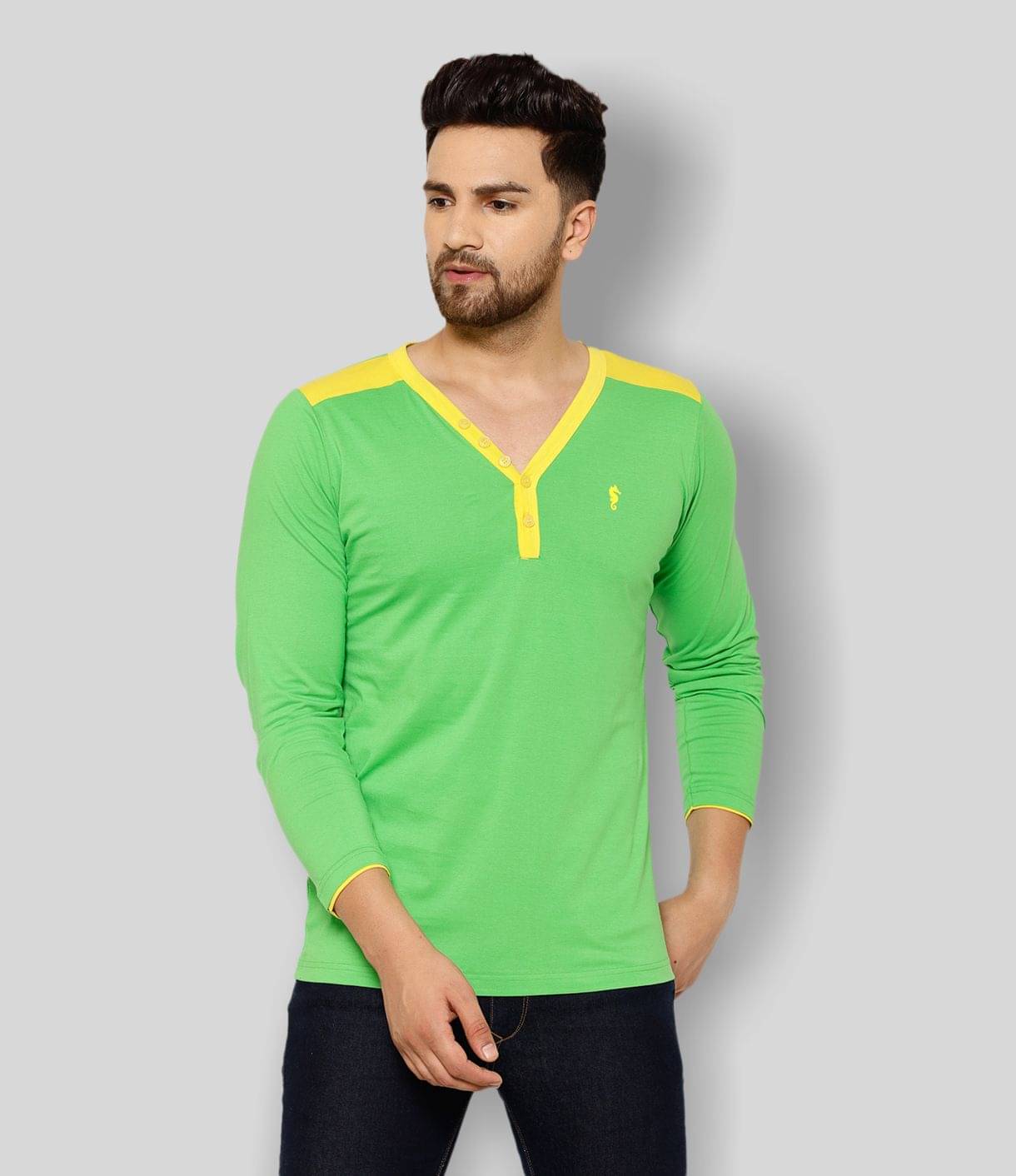     			EPPE Pack of 1 Cotton Regular Fit Men's T-Shirt ( Green )