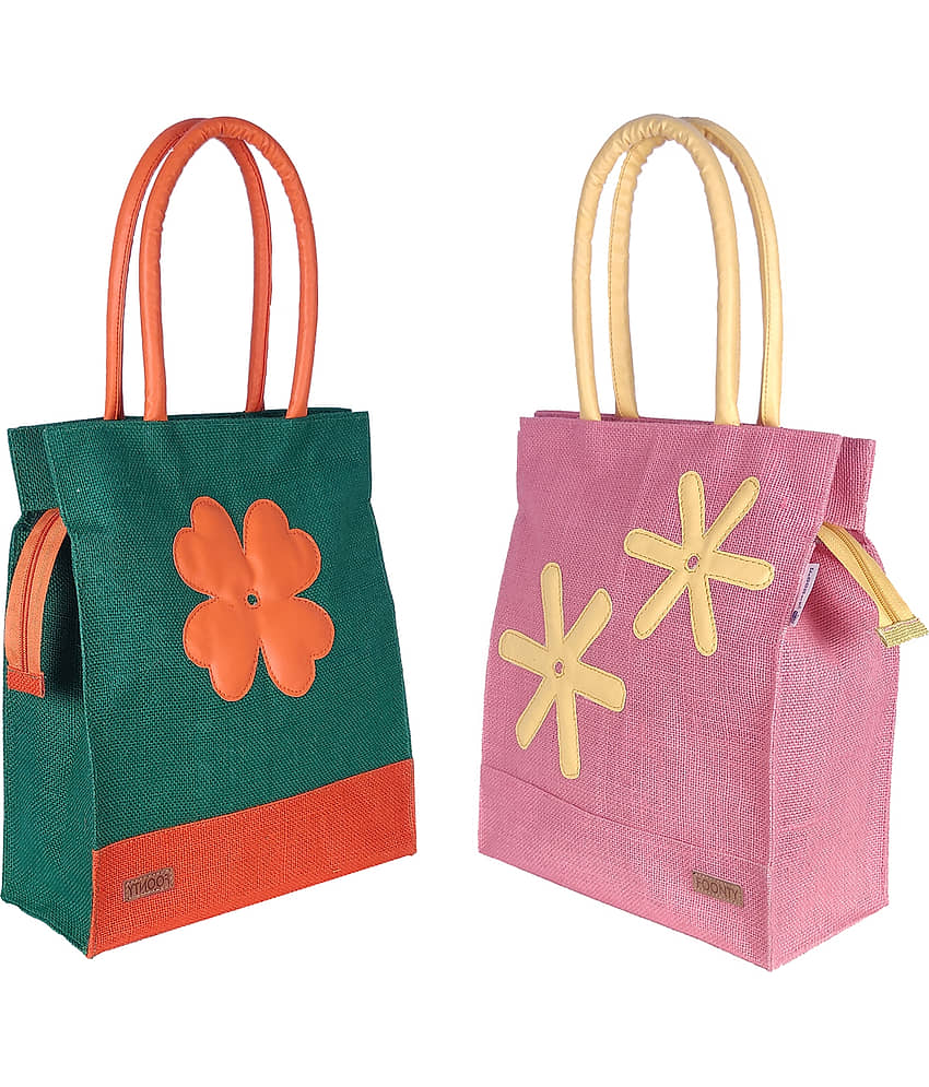 Foonty Jute Lunch Bag - Handbags | Buy online on ZillyBuy