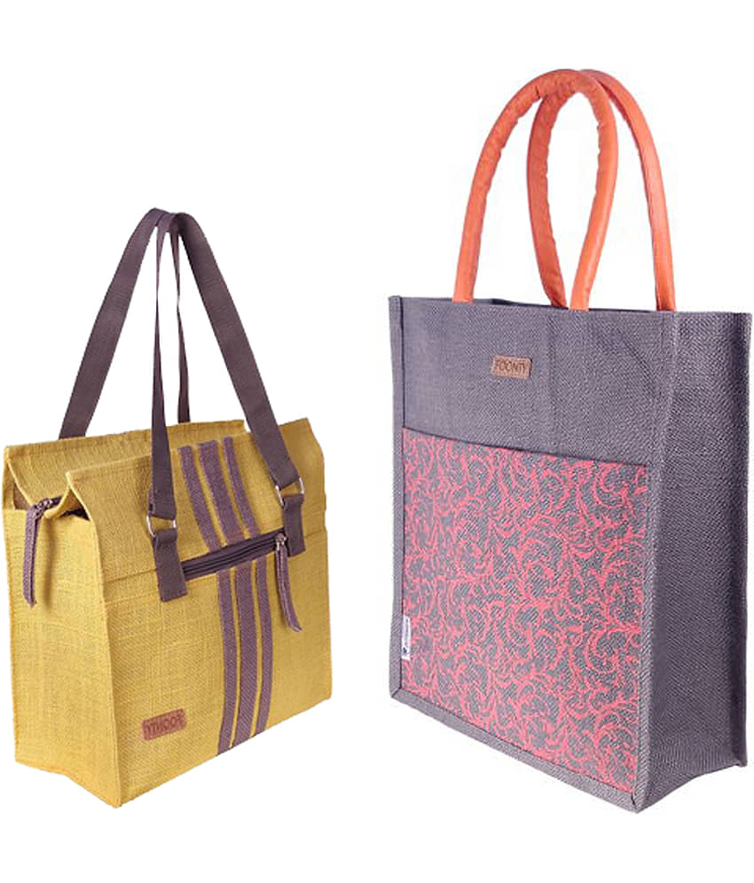 Foonty Jute Lunch Bag - Handbags | Buy online on ZillyBuy