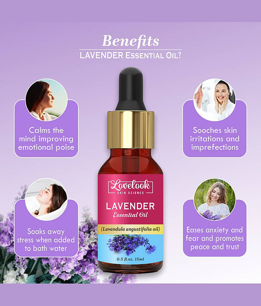 Lovelook Lavender Essential Oil 15 ML Pack of 2
