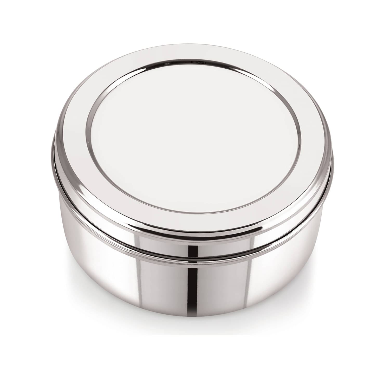     			Neelam Dabba Puri 10 (26G) Steel Food Container Set of 1 825 mL