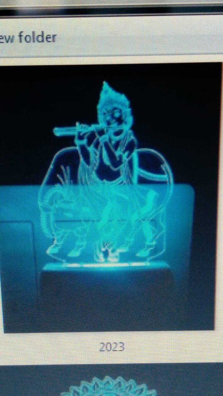     			SUPER AJANTA KRISNA WITH COW 2023 Night Lamp Multi - Pack of 1