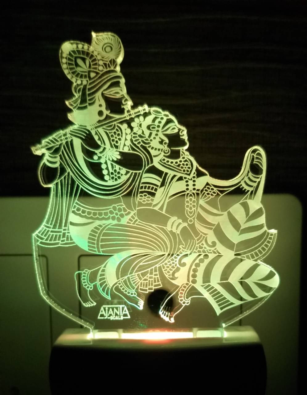     			SUPER AJANTA RADHA KRISHNA 2053 Night Lamp Multi - Pack of 1
