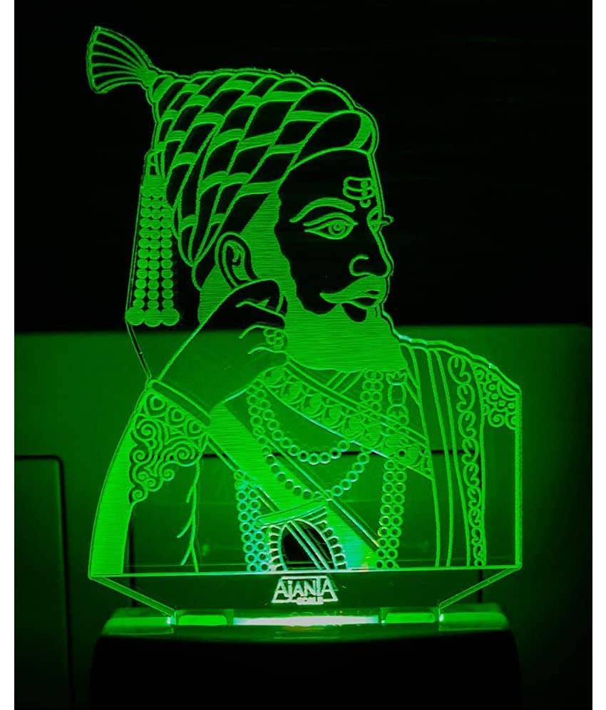 SUPERAJANTA CHHATRAPTI SHIVAJI MAHARAJ 2064 Night Lamp Multi - Pack of 1