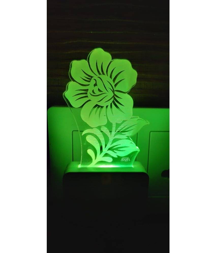     			SUPERAJANTA FLOWER Night Lamp Multi - Pack of 1
