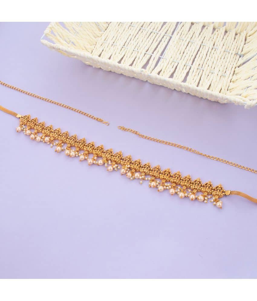 Sukkhi Classy Temple Gold Plated Pearl Kamarband For Women - Jewellery Sets | Buy online on ZillyBuy
