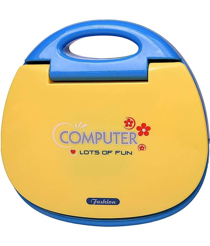 Tzoo Kids Electronic Laptop, LED Display with Music, for Educational Learning, Laptop Learner with LED Screen, Assorted