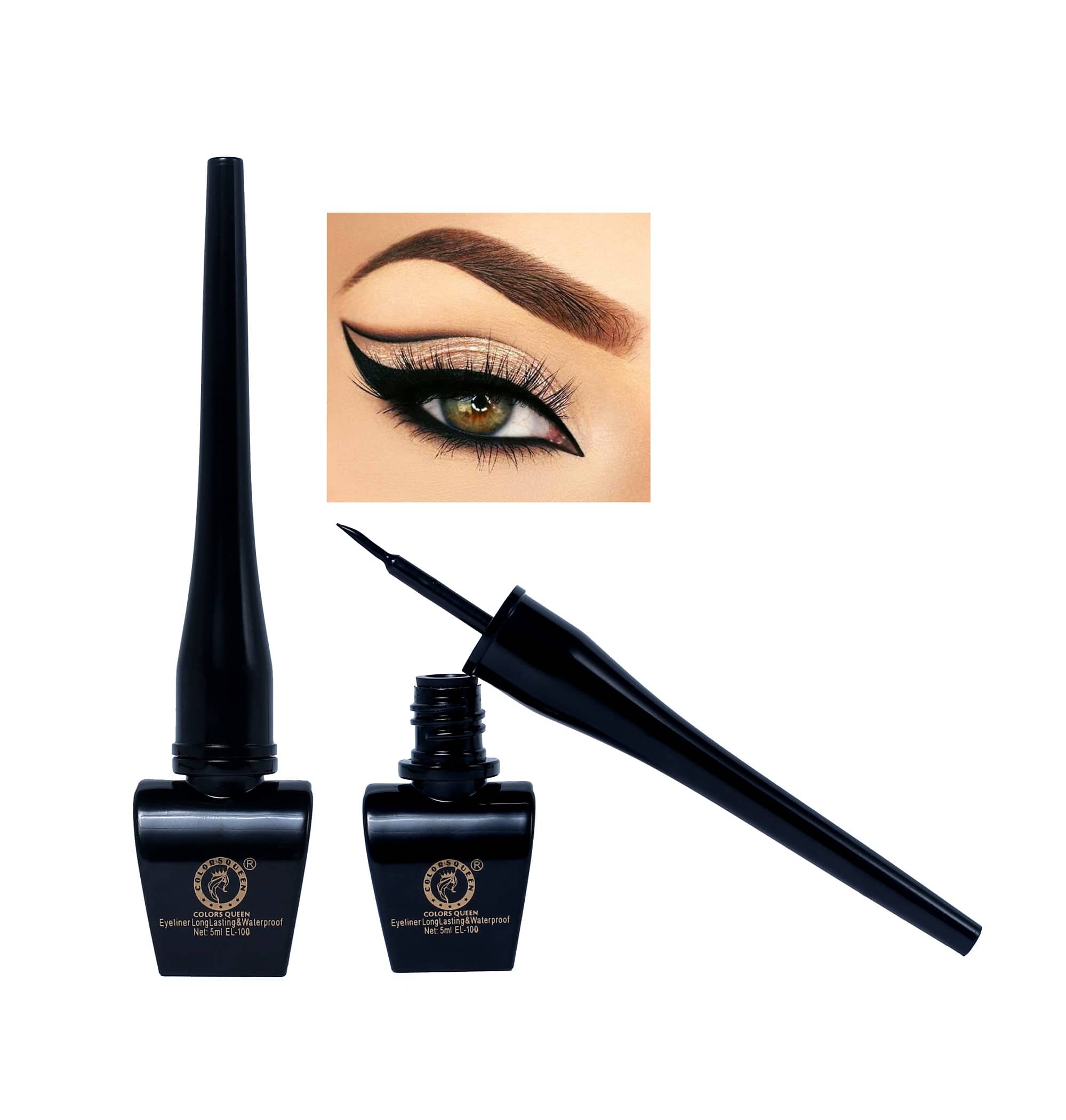 Colors Queen Eyeliner Longlasting Waterproof 5ml, Pack of 1 - Makeup - Eyes | Buy online on ZillyBuy
