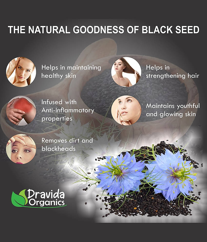 Dravida Organics Cold Pressed Kalonji oil 100 mL