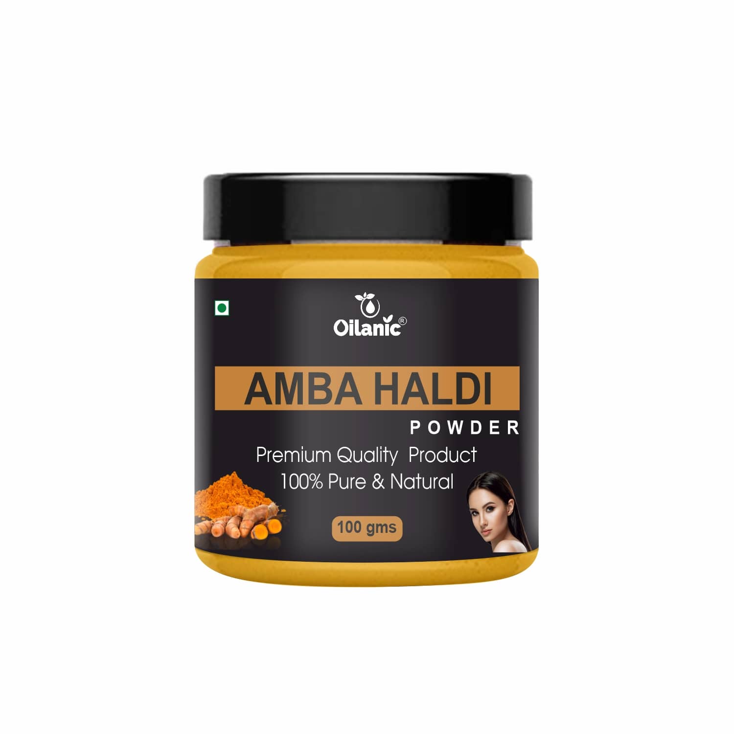 Oilanic Natural Amba Haldi Powder For Haircare Face Mask Masks 100 gm