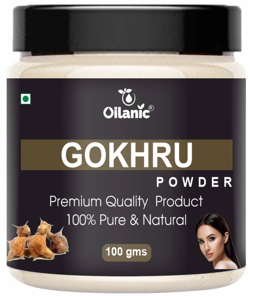 Oilanic Natural Gokhru Powder For Haircare Face Mask Masks 100 gm