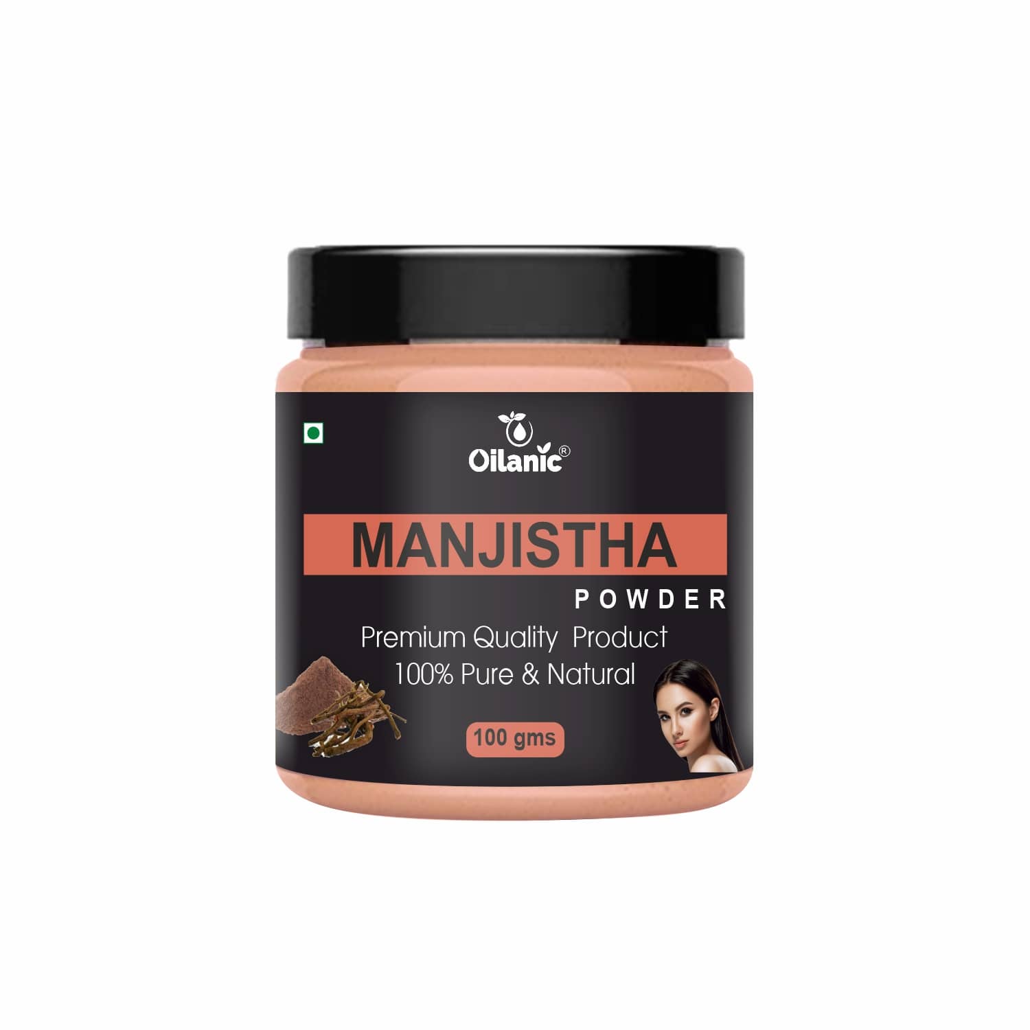 Oilanic Natural Manjistha Powder For Haircare Face Mask Masks 100 gm