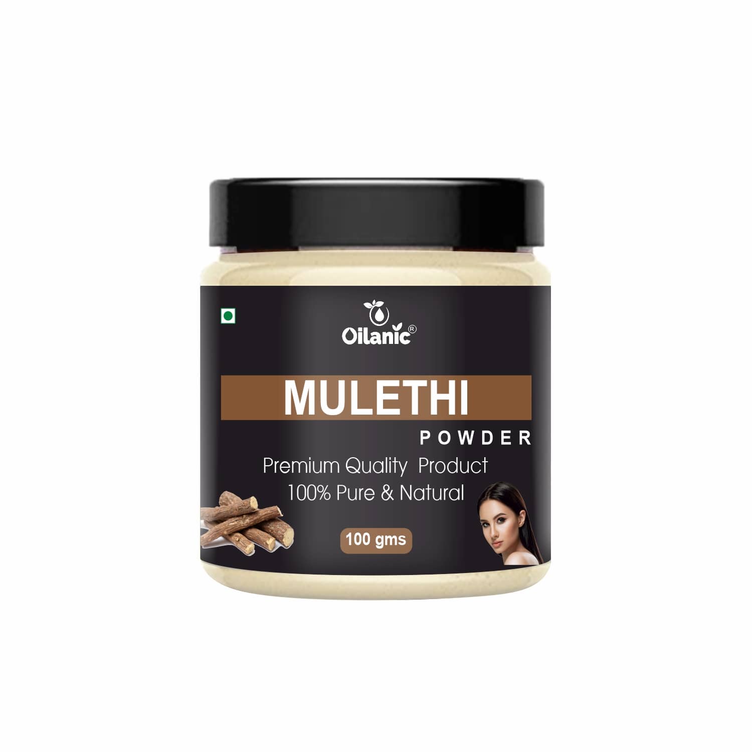 Oilanic Natural Mulethi Powder For Haircare Face Mask Masks 100 gm