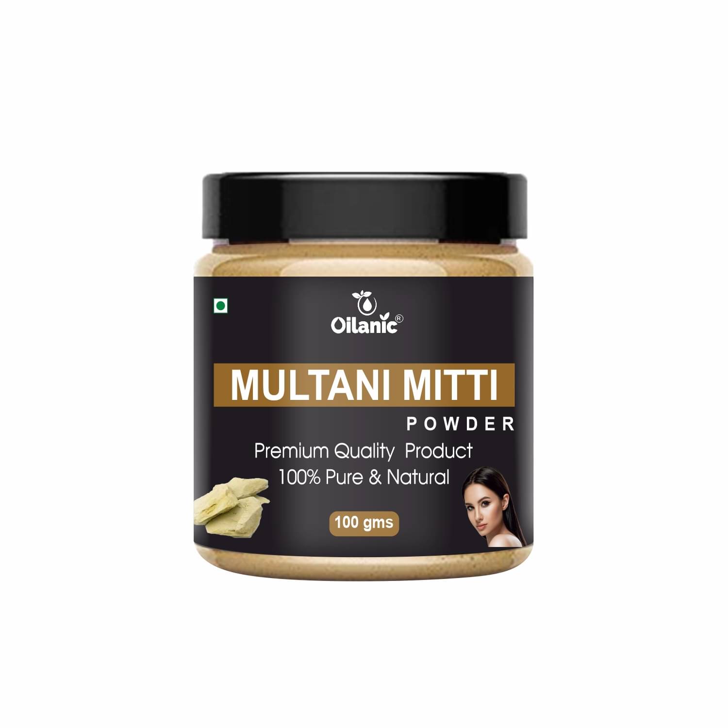 Oilanic Natural Multani Mitti Powder For Haircare Face Mask Masks 100 gm Oilanic Natural Multani Mitti Powder For Haircare Face Mask Masks 100 gm