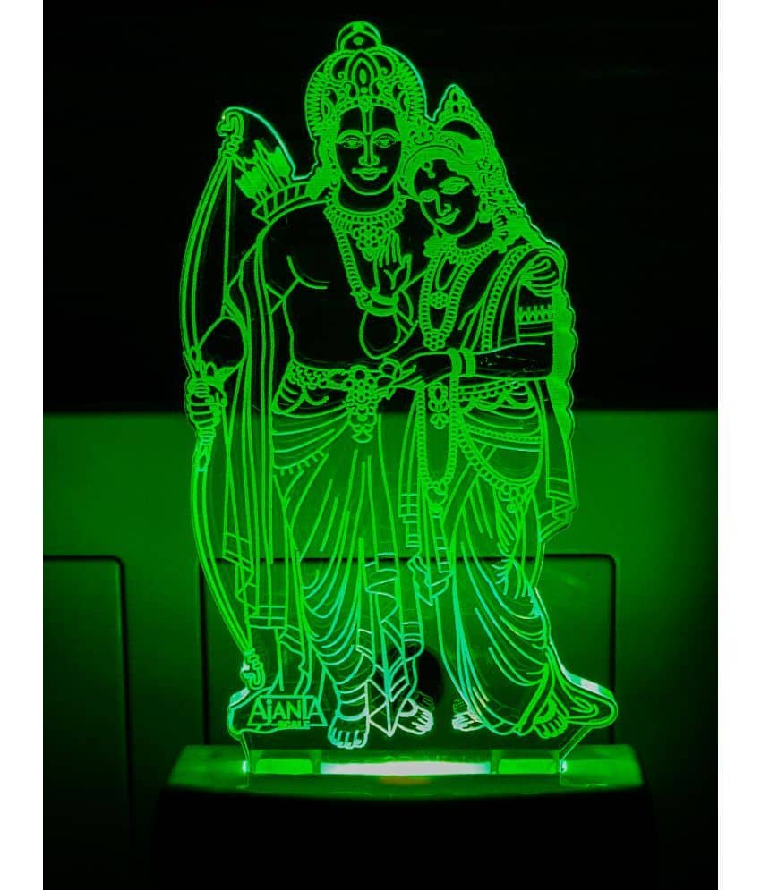 SUPERAJANTA SITA RAM 2072 Night Lamp Multi - Pack of 1