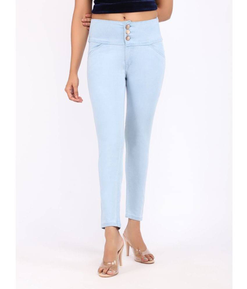     			AngelFab - Blue Denim Skinny Fit Women's Jeans ( Pack of 1 )