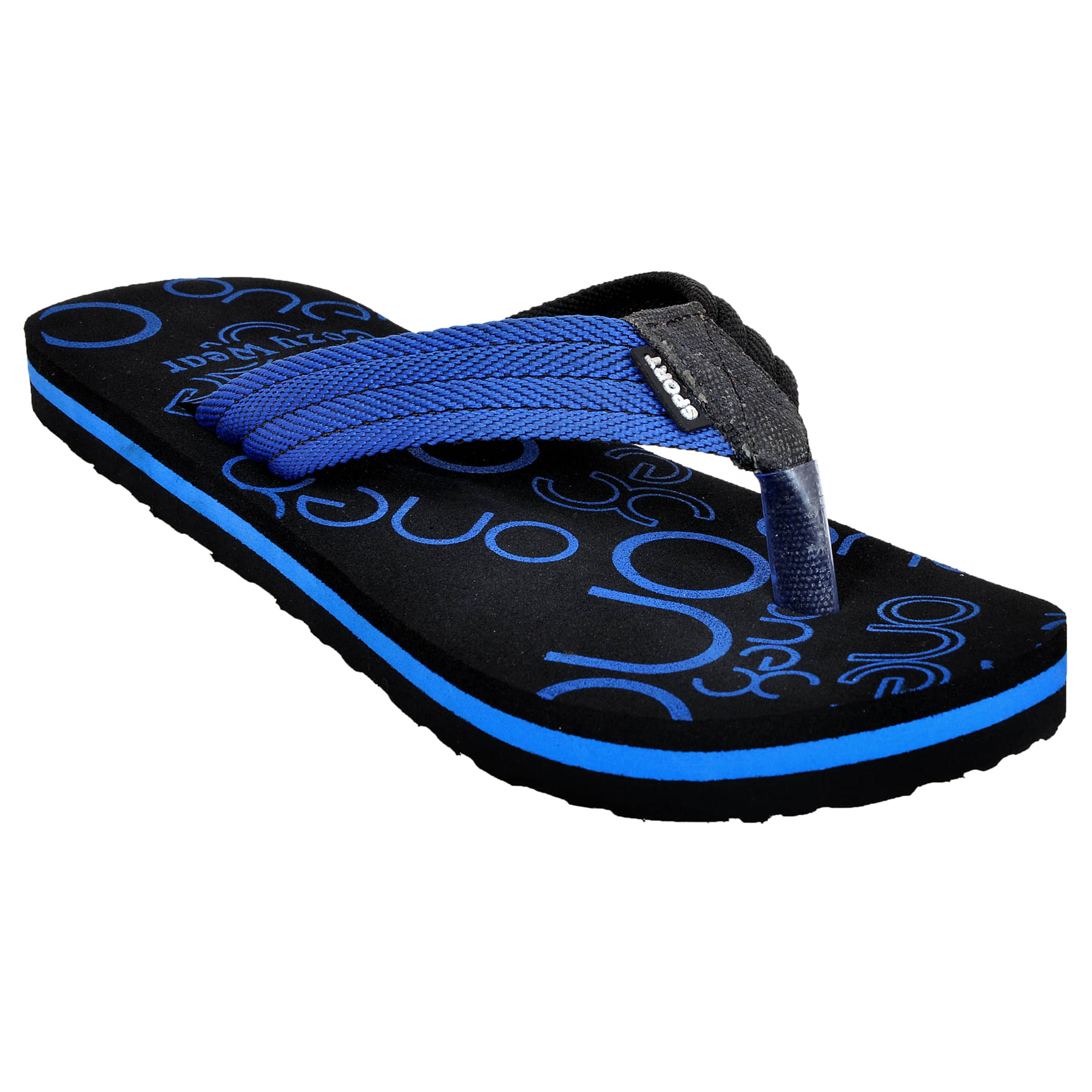     			Cozy Wear Blue Thong Flip Flop